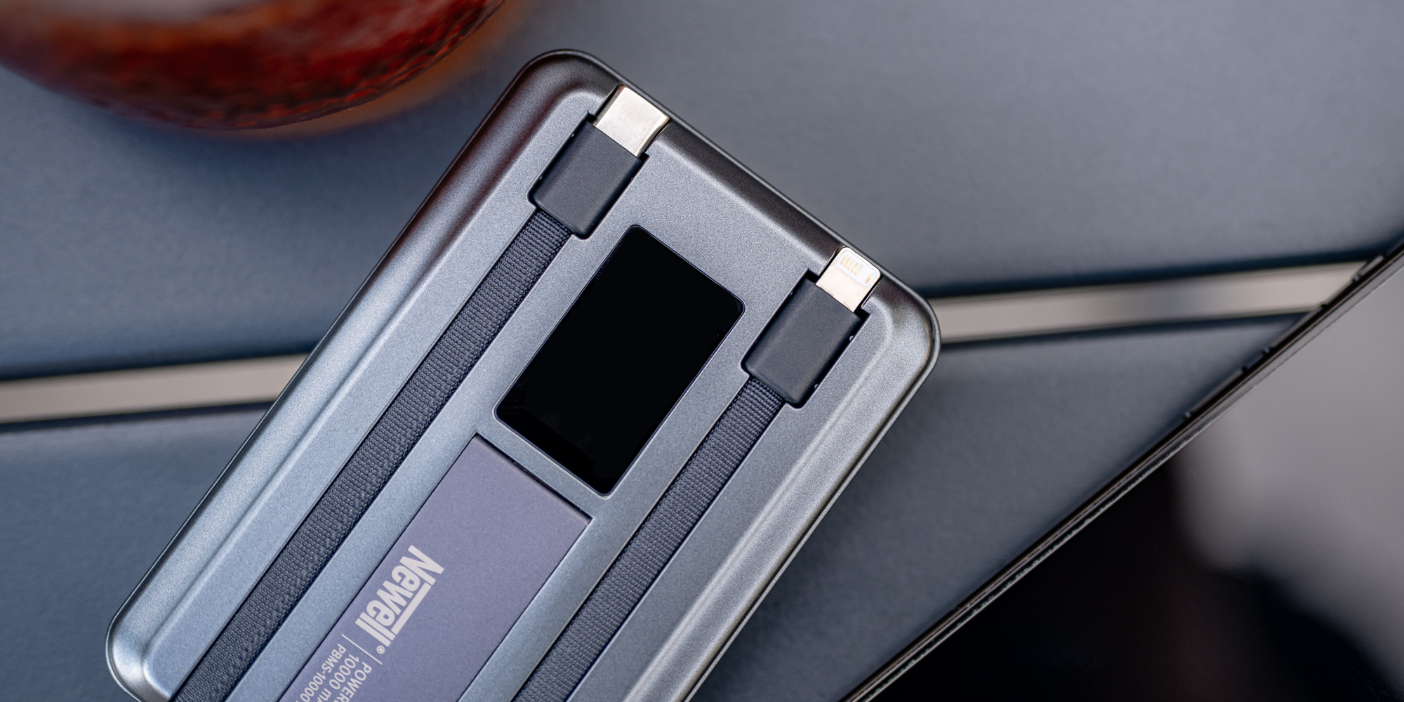 Power Bank Newell MS-10000 Pro MagSafe 10000 mAh Lightning, USB-C - szary